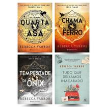 Kit 4 Vol - Rebecca Yarros: Quarta Asa + Chama de Ferro + Tempestade de Ônix + Tudo que deixamos inacabado