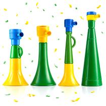Kit 4 Vuvuzelas Cornetas Do Brasil Para Torcida Copa Do Mundo Verde Amarelo Kit 4 Vuvuzelas Cornetas Do Brasil Para Torcida Copa Do Mundo Verde Amarelo
