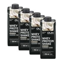 Kit 4 Whey Protein Shake Dux com 15g de Proteína e 3g BCAA Sabor Coco Zero Lactose 250ml