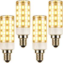Kit 4 x Lâmpadas LED E14 3000K 5 Watts Halopim Halógena Bivolt 110v 220v Kit 4 x Lâmpadas LED E14 3000K 5 Watts Halopim Halógena Bivolt 110v 220v