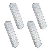 Kit 4 x Luminaria 60 leds 12V 24V pra central luz emergencia