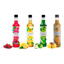 Kit 4 Xarope Para Soda Italiana E Drinks Dilute Zero Açúcar