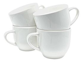 Kit 4 Xicara 170ml Café Chá Porcelana Premium Cores - RR Porcelana