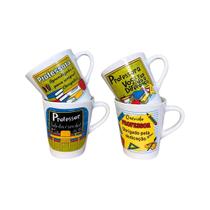 Kit 4 Xícaras Dia Dos Professores 120ml Kit 4 Xícaras Dia Dos Professores 120ml