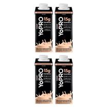 Kit 4 YoPRO Bebida Láctea UHT Coco com Batata-Doce 15g de proteínas 250ml