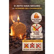 Kit 40 acendedores de churrasqueira carvão lenha e réchaud Kit 40 acendedores de churrasqueira carvão lenha e réchaud