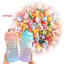 Kit 40 Adesivos 3D para Personalisar Garrafas, Marmitinhas
