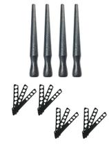 Kit 40 Aneleira Régua Bastão Plástico Medir Dedo Medidor