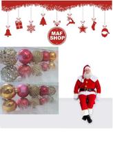 Kit 40 Bolas Arabesco Arvore Natal 6cm Luxo Glamour 5 Modelo