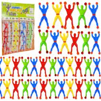 Kit 40 Boneco Ninja Gruda Na Parede De Brinquedo Infantil