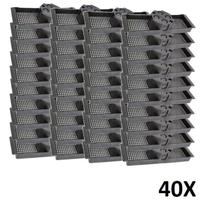Kit 40 Caixa Luz Suporte P/ Laje Octogonal 30cm Tuboline