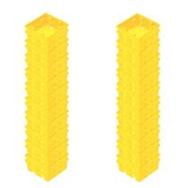 Kit 40 Caixas de PVC 4X4 Amarela 57500042 Tramontina