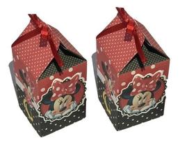 Kit 40 Caixinhas Milk Decorativa Ratinha Rosa 3D para Festas Decorações Kit 40 Caixinhas Milk Decorativa Ratinha Rosa 3D para Festas Decorações