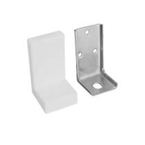 Kit 40 Cantoneira Aérea Chapinha Fixar Armário Capa Branca