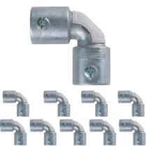 Kit 40 Conector Curvo Box Sem Rosca Aluminio 3/4 Tramontina