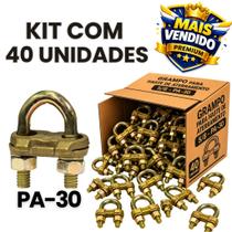 Kit 40 Conectores GTDU PA30 5/8 para Haste de Aterramento - Ideal para Sistemas Elétricos