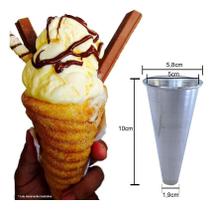 Kit 40 Cones 10cm Produção De Casquinha De Churros Gastrobel