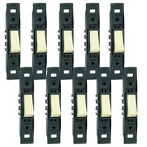 Kit 40 Conjunto Sem Placa 1 Interruptor Simples Silentoque Vertical
