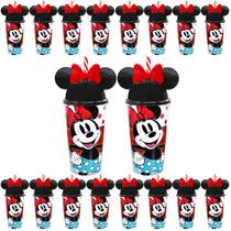 kit 40 Copo da Minnie com Orelhas e Canudo lembrança de Aniversário Infantil Festa kit 40 Copo da Minnie com Orelhas e Canudo lembrança de Aniversário Infantil Festa