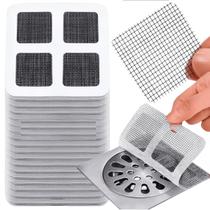 Kit 40 Filtro Ralo Banheiro Pia Tela Anti Inseto Adesivo