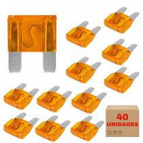 Kit 40 Fusível Max Automotivo 40 Amperes Lâmina Bateria Lote