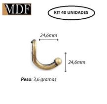 Kit 40 Gancho Liso M 24,6mm Acessório Artesanato