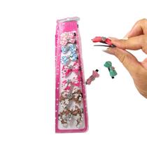 Kit 40 Laços Cabelo Bico De Pato Infantil coloridos Atacado