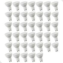 Kit 40 Lâmpada Led Dicroica Gu10 MR16 7W Bivolt 2700K / 4000K / 6000K Luminatti