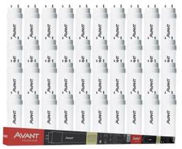 Kit 40 Lâmpadas Led Tubular 18w T8 1850lm 4000K Neutra Bivolt 120cm Avant