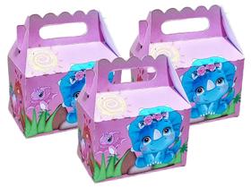 Kit 40 Maletinhas Decoração Festa Tema Dino Baby Kit 40 Maletinhas Decoração Festa Tema Dino Baby
