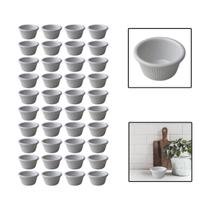 Kit 40 Molheiras De Melamina Shoyu Molhos Ketchup 6,5Cm 50Ml