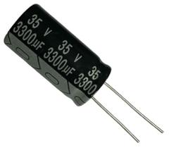 Kit 40 pçs - capacitor eletrolitico 3300x35v - 3300uf x 35v Kit 40 pçs - capacitor eletrolitico 3300x35v - 3300uf x 35v