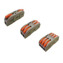 Kit 40 peças Conector Elétrico Emenda Rápida Pressão Fios