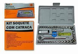 Kit 40 peças De chaves Soquetes C/ Catraca Para Usar Em Diversos Segmentos, Produzido Em Aço Cabo Resiste