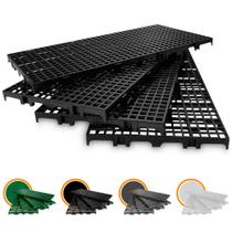 Kit 40 Peças de Paletes Estrado Pisos de Plástico 2,5 x 50 x 25 cm