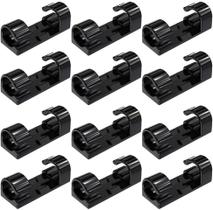 Kit 40 Peças Organizador de Cabos e Fios Clipes Autoadesivo Preto Kit 40 Peças Organizador de Cabos e Fios Clipes Autoadesivo Preto