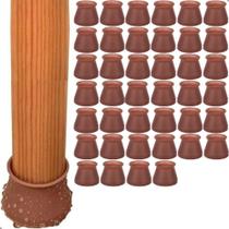 Kit 40 Peças Protetor Para O Pé Da Cadeira Mes Marrom/Redond Kit 40 Peças Protetor Para O Pé Da Cadeira Mes Marrom/Redond