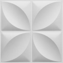 Kit 40 Placas 50x50cm 3D Decorativa Pétalas Flor Revestimento Plástico PVC Auto Relevo