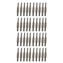 Kit 40 Plug P10 Macho Mono Com Mola Simples Dreamer