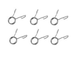 Kit 40 Presilha Barra Grampo 3 Voltas 27.50 Mm - Prata