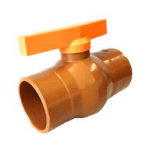 Kit 40 Registro Pvc Esfera Sold. 25mm ¼ De Volta Marrom