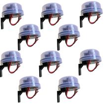 Kit 40 Relé Fotocélula Sensor Bivolt Com Suporte 127v 220v