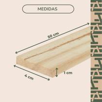 Kit 40 Ripas de Madeira Pinus 4x1x50cm para Artesanato, Decoração e Painel Ripado