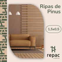 Kit 40 Ripas de Madeira Pinus Aparelhada 1,5x0,5 Repac Madeiras Kit 40 Ripas de Madeira Pinus Aparelhada 1,5x0,5 Repac Madeiras