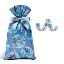 Kit 40 Sacos Perolados Stitch 20x29cm com 50 Fechos Práticos Cromus - Lembrancinhas ou Presentes Kit 40 Sacos Perolados Stitch 20x29cm com 50 Fechos Práticos Cromus - Lembrancinhas ou Presentes
