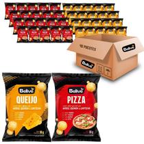 Kit 40 Snack Arroz Pizza (20X) Queijo (20X) Belive 35G