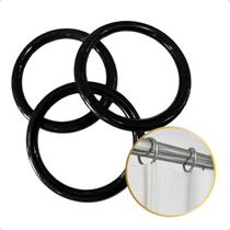 Kit 40 Un Argola Para Cortina Varão Simples Comum 19mm Ilhós Instalação Cor