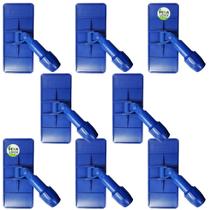 Kit 40 Unidades Suporte Limpa Tudo LT Azul Mop Articulado 360 Com Garras / Encaixe Universal para Fibra de Limpeza Piso Kit 40 Unidades Suporte Limpa Tudo LT Azul Mop Articulado 360 Com Garras / Encaixe Universal para Fibra de Limpeza Piso