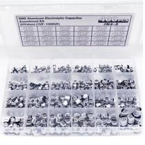 Kit 400 capacitores eletroliticos de aluminio varios modelos