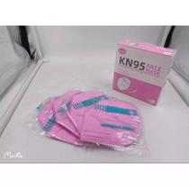 Kit 400 máscaras kn 95 rosa adulto embalgem individual